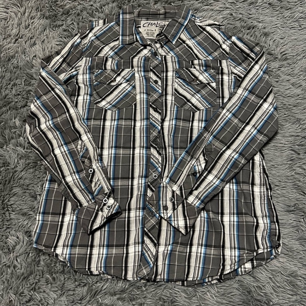 Chalc long sleeve button up shirt XXL